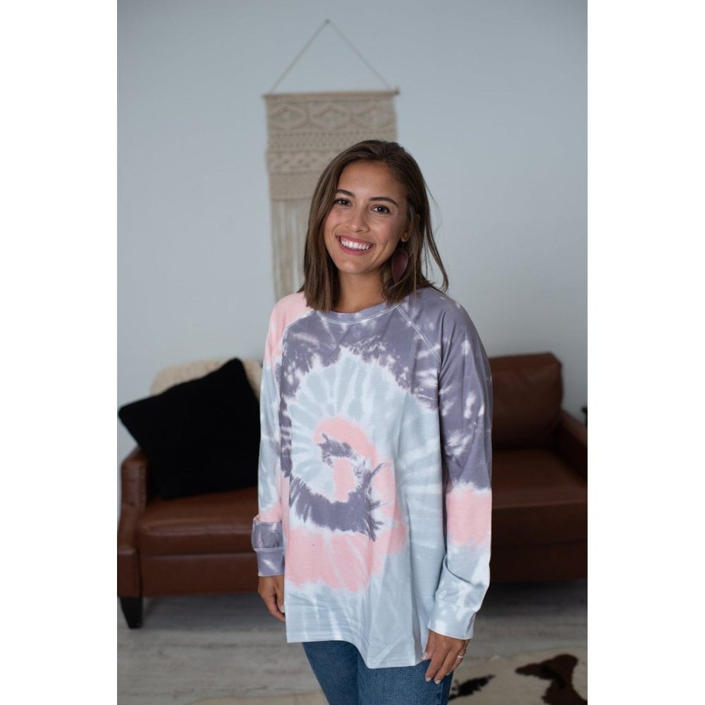 Shirley & Stone Tie Dye Tunic, Grey - Picture 2 of 2